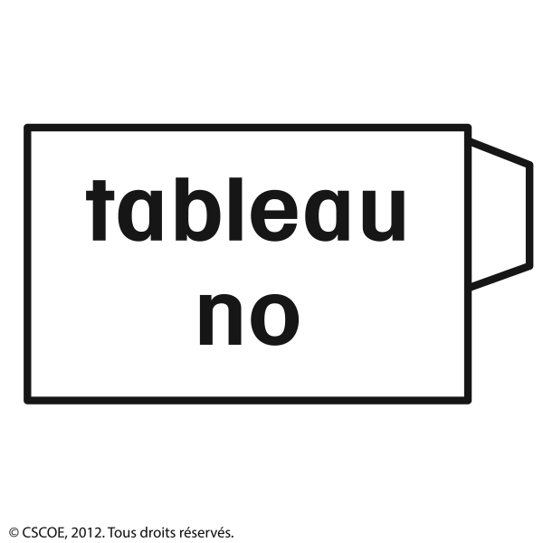 Tableau à numéro_NB